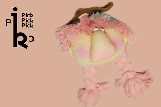 Handmade fabric sewing doll pendant