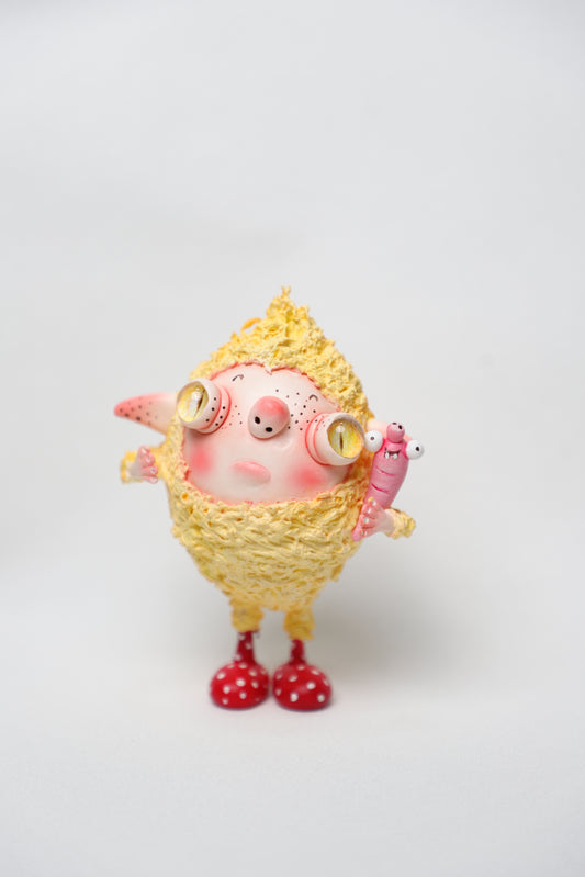 Handmade clay ornament