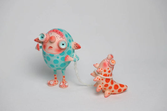 Handmade clay ornament